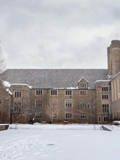 winter on campus